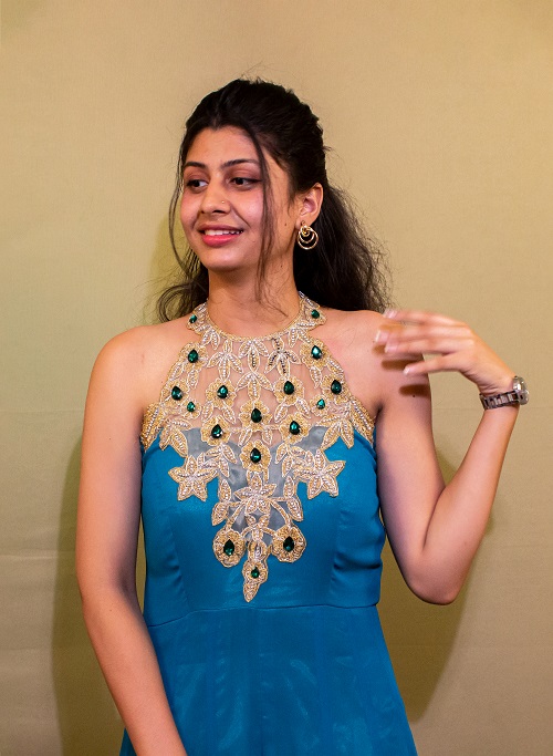 Royal Teal Embellished Gown